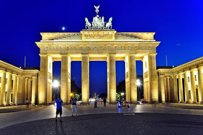 An einem schönen Sommerabend am Brandenburger Tor