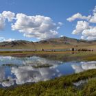 an einem See in der westlichen Mongolei