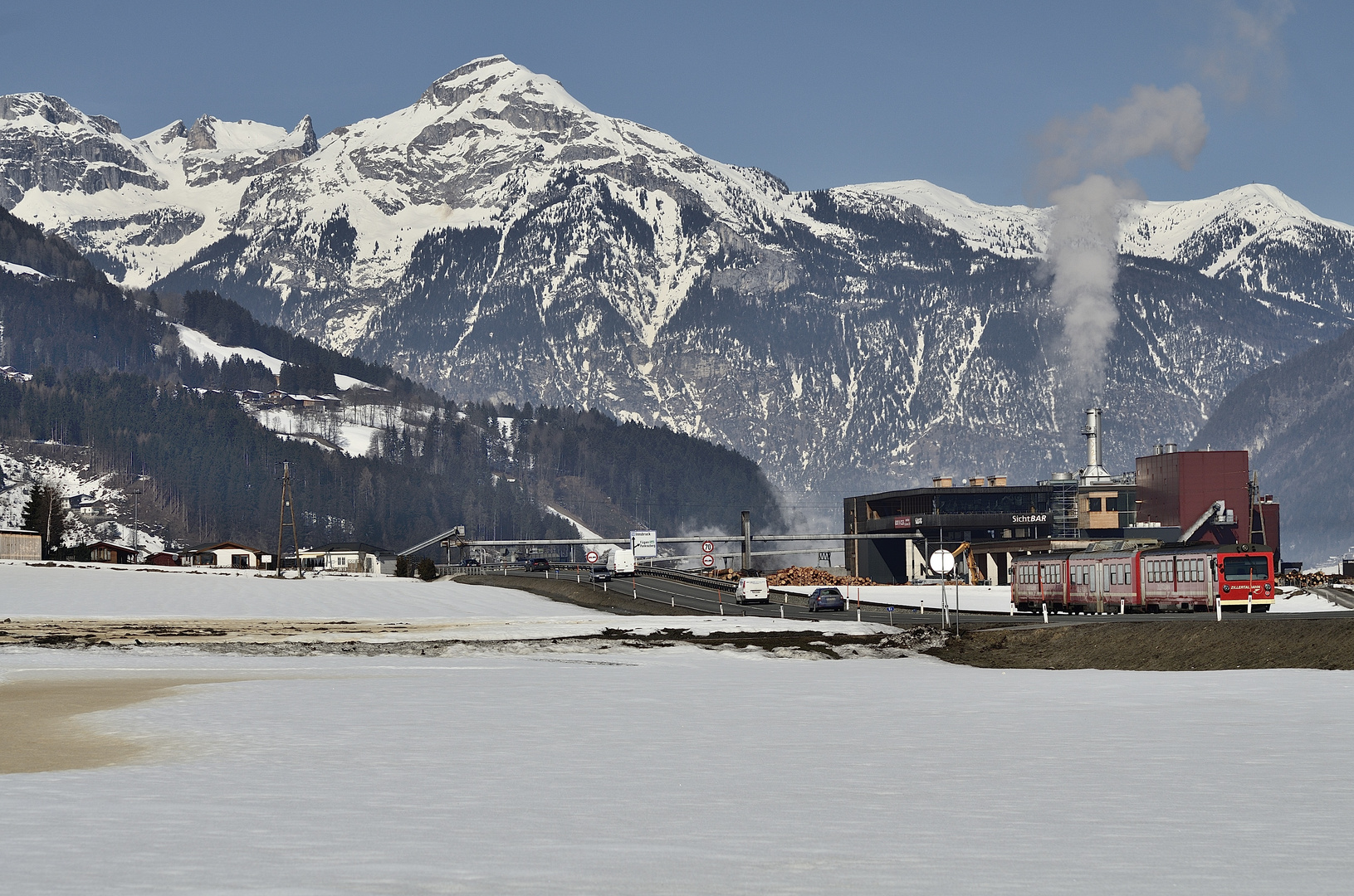 An einem sonnigen Tag im Zillertal