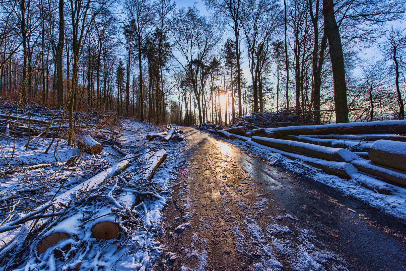 An einem sonnigen Wintertag...