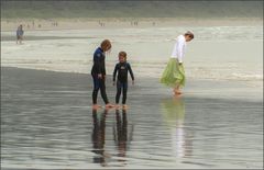 an einem strand auf vancouver island