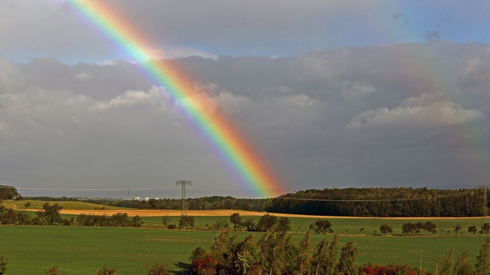 An einem Tag mit Sturm in Böen Stärke 10  bei 90 kmh...