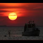 An einem warmen Septemberabend an der Ostsee