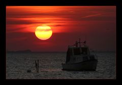 An einem warmen Septemberabend an der Ostsee