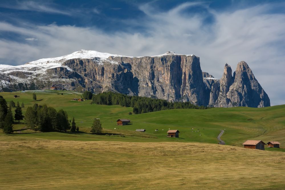 An einem wunderbaren September Morgen auf der Seiser Alm ...