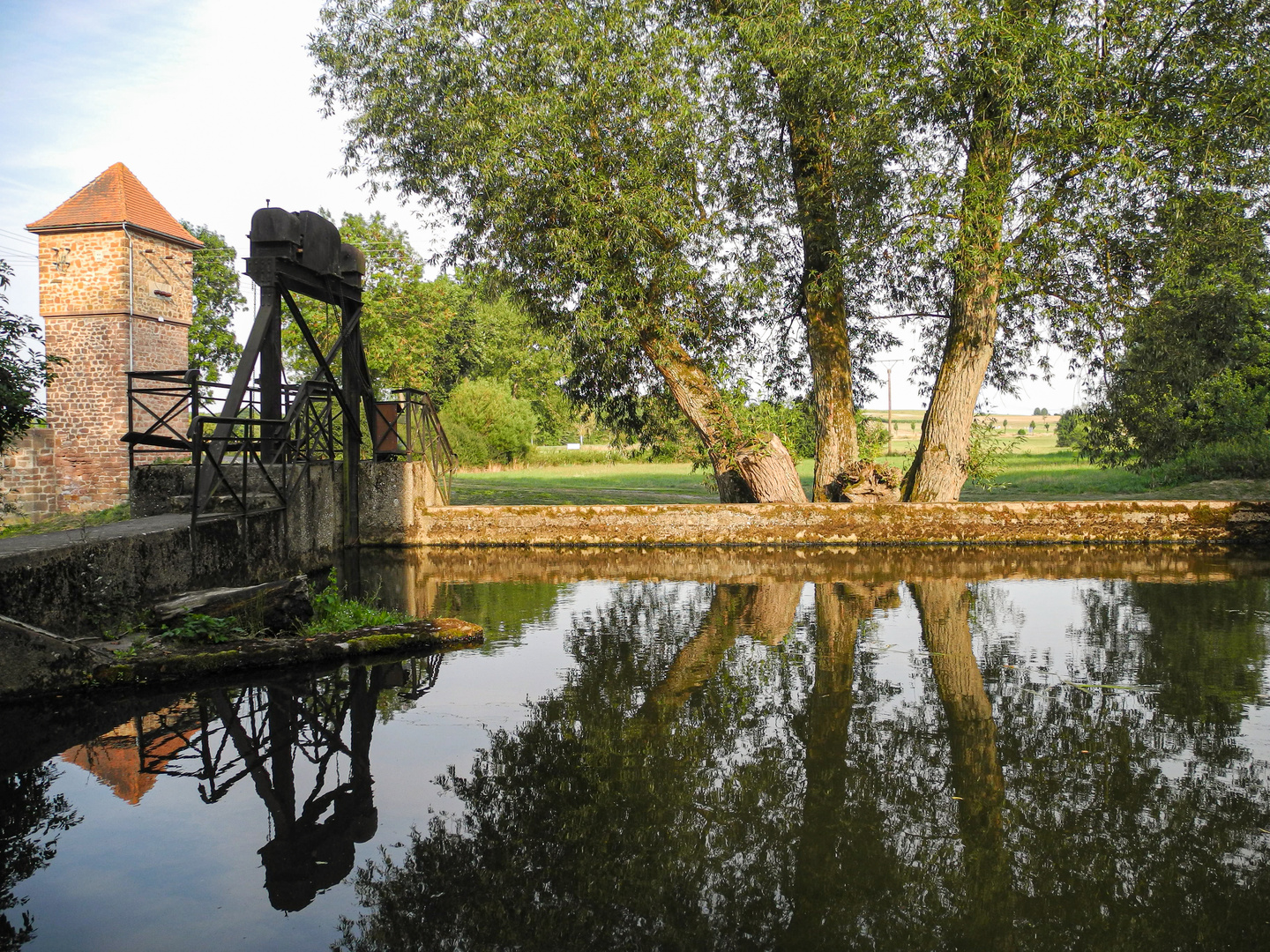 An einer alten Mühle in Amöneburg