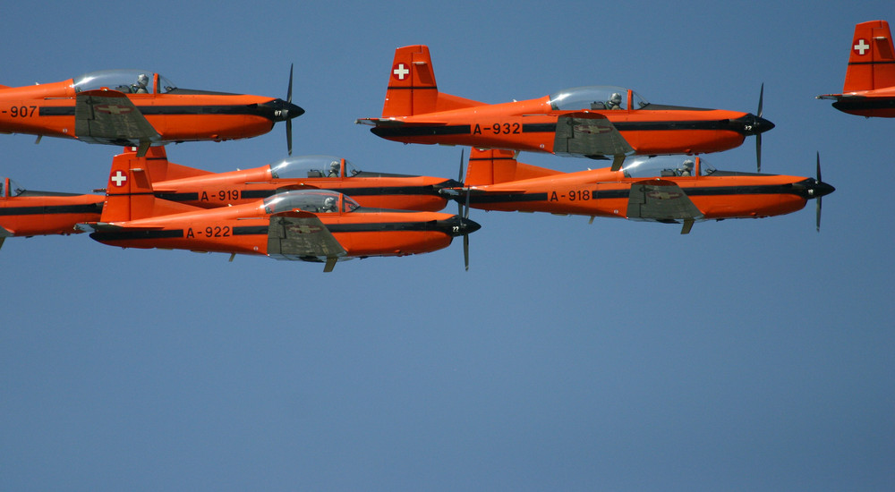 an einer Flugshow in Grenchen