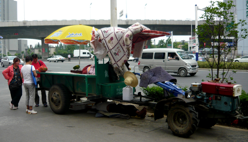 An einer Straßenecke hier In Hefei