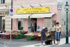 An einer Straßenecke in Klosterneuburg