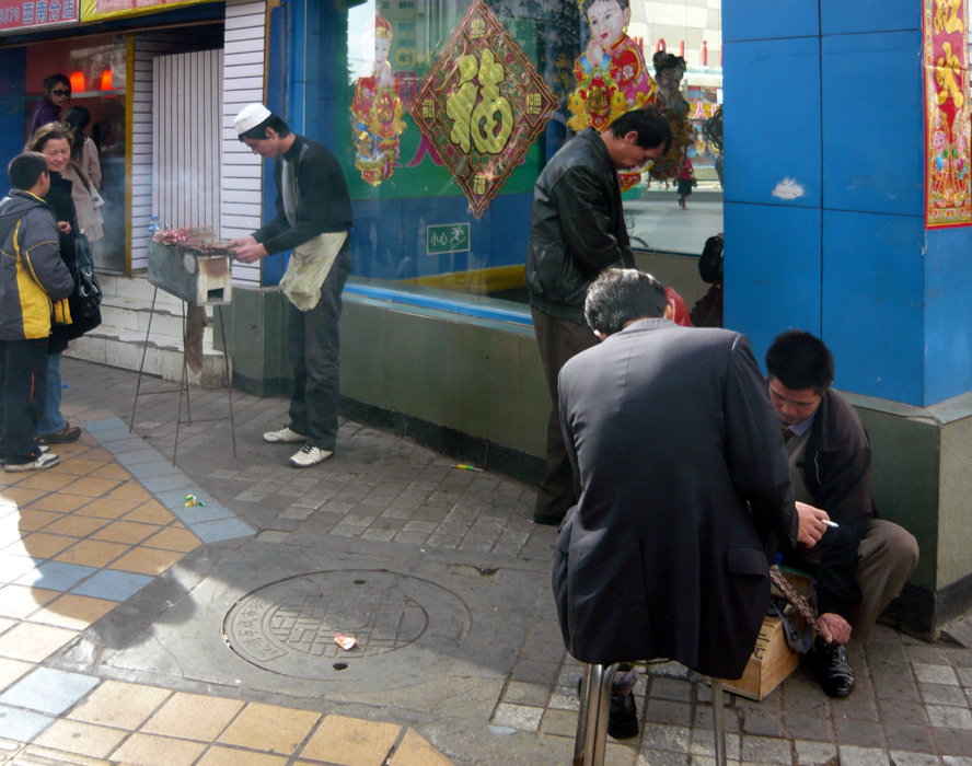 An einer Straßenecke in Kunming