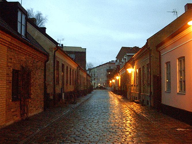 An empty street...