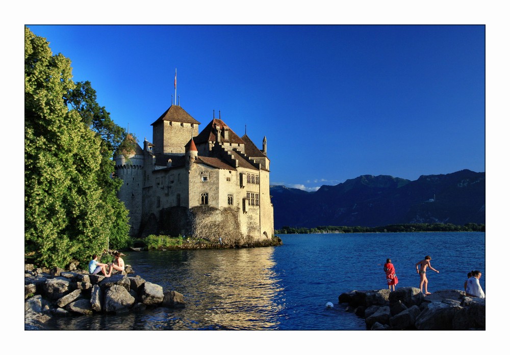 An evening at Château de Chillon