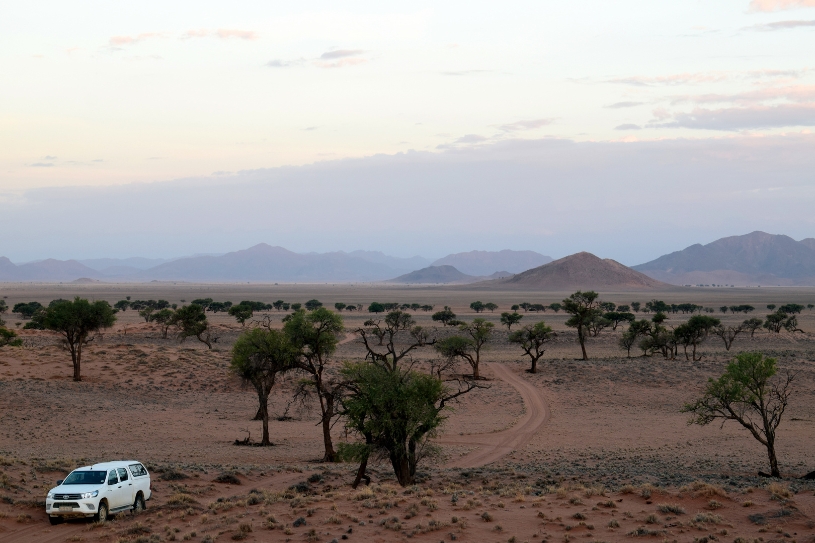 An Evening in Namib Rand Area