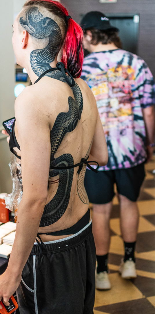 An interesting Snake Tattoo