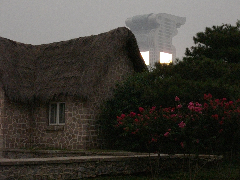 An Old House And a New Nower In Beijing