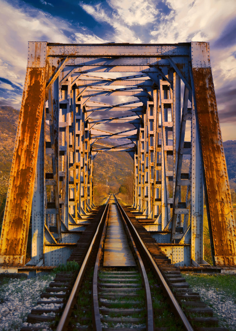 An Old Railway Bridge in East Serbia