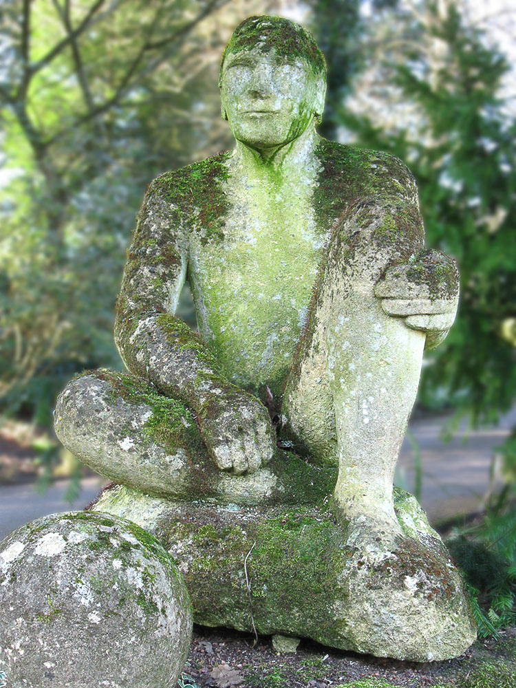 An Old Weathered Statue