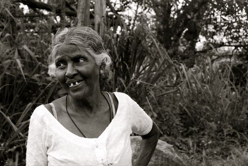 An older villege woman in Sri Lanka