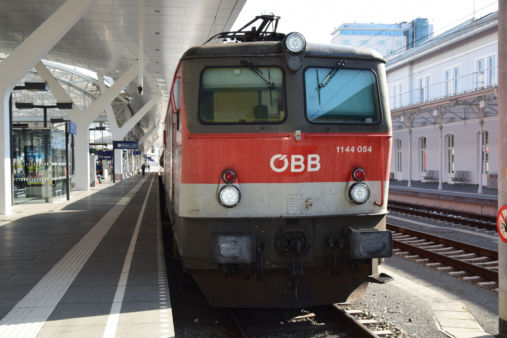 An Salzburger Hauptbahnhof