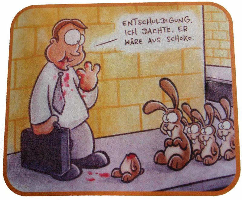 An Weihnachten leben Osterhasen sicherer !