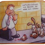 An Weihnachten leben Osterhasen sicherer !