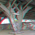 Anaglyphe - Berlin - Bösebrücke - Bornholmer Straße