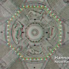 Anaglyphe - Deckenleuchter Hannover Neues Rathaus