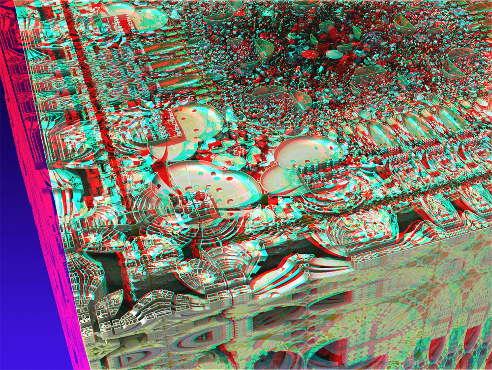 Anaglyphe - Fractal City 2 - das Experiment geht weiter