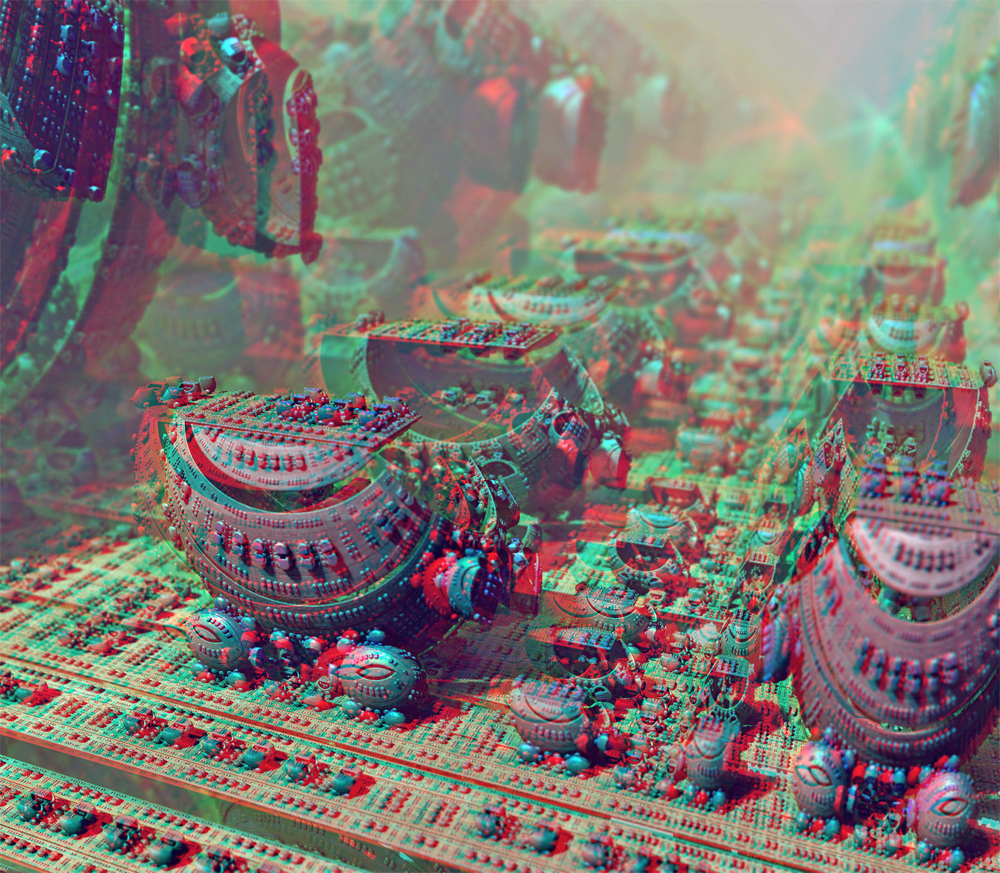 Anaglyphe - Fractal City