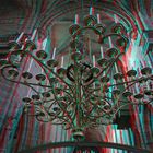 Anaglyphe - Leuchter Kirche St. Lorenz, Nürnberg