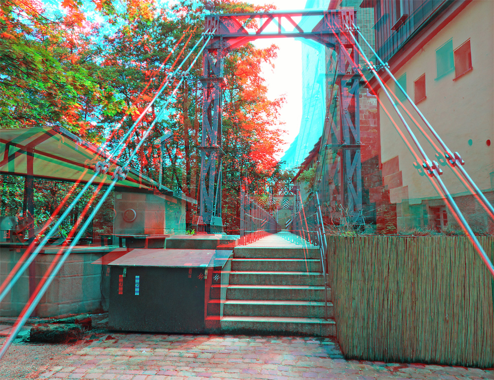 Anaglyphe - Nürnberg Kettensteg