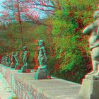 Anaglyphe - Weikersheim - Schlossgarten - Zwergenfiguren