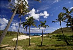 Anakena Beach, Südseefeeling in Rapa Nui