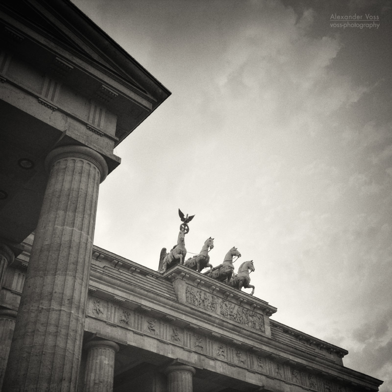 Analoge Schwarzweiss-Fotografie: Berlin - Brandenburger Tor