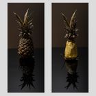 Ananas an- und ausgezogen