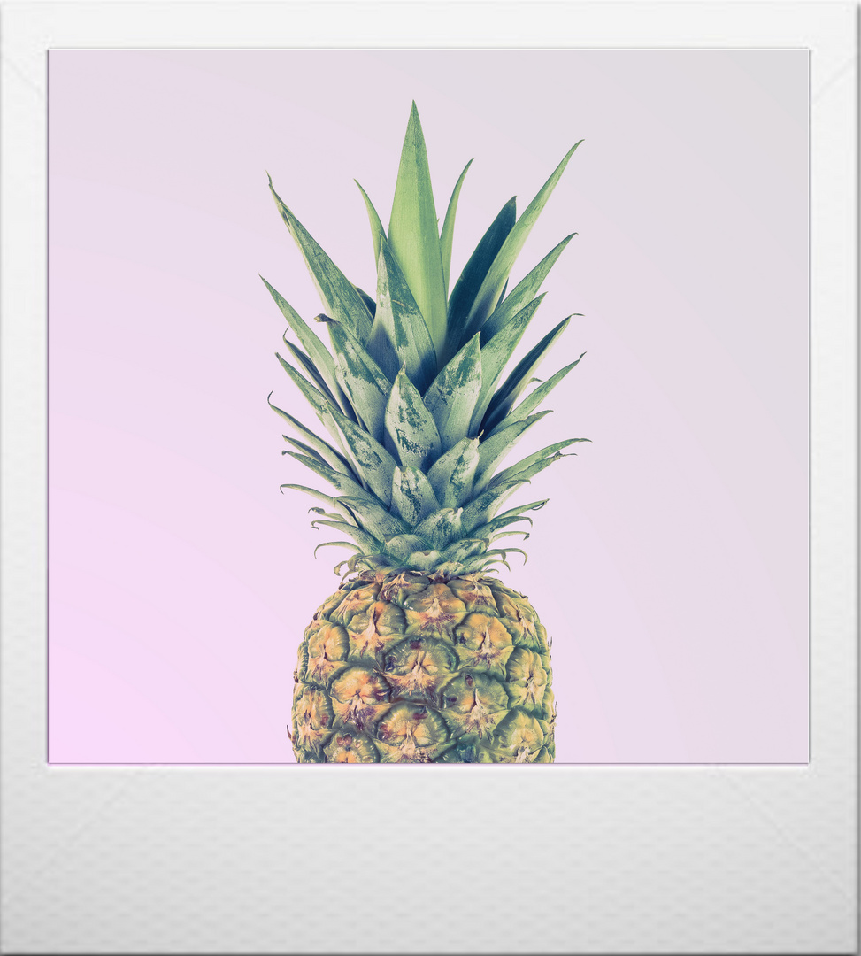 Ananas im Polaroid