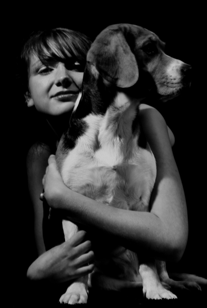 Anastasia mit Hund