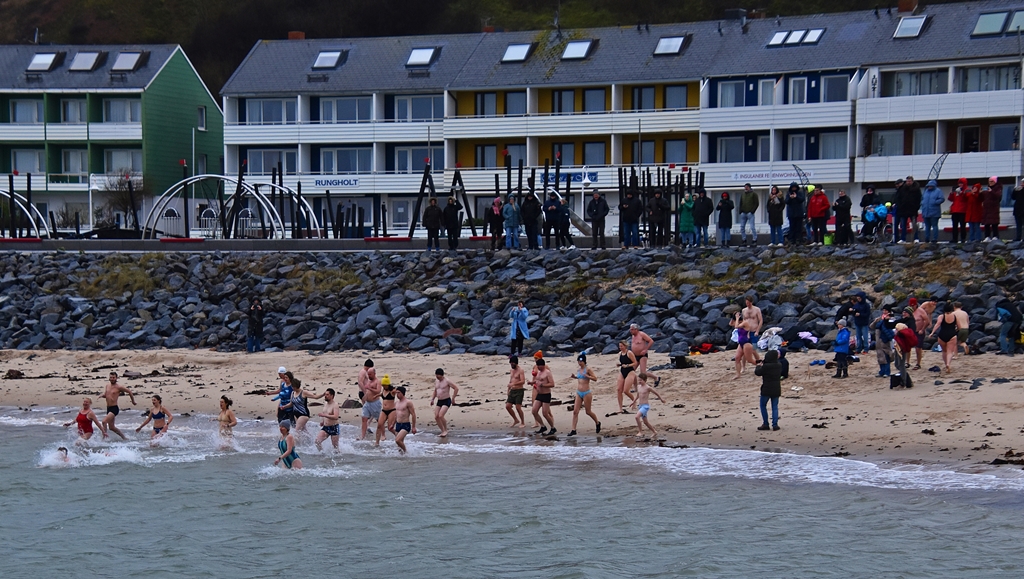 Anbaden auf Helgoland