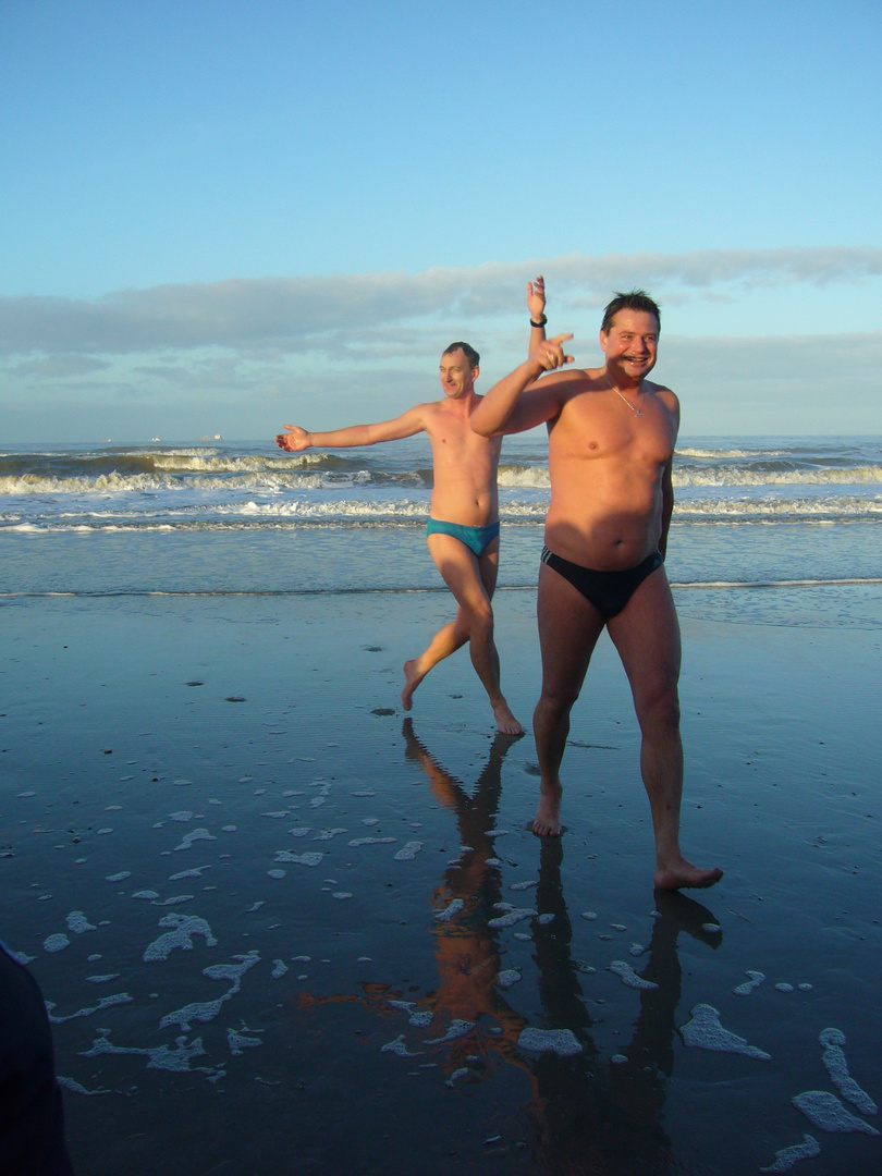 anbaden auf wangerooge bei 16grad wassertemperatur