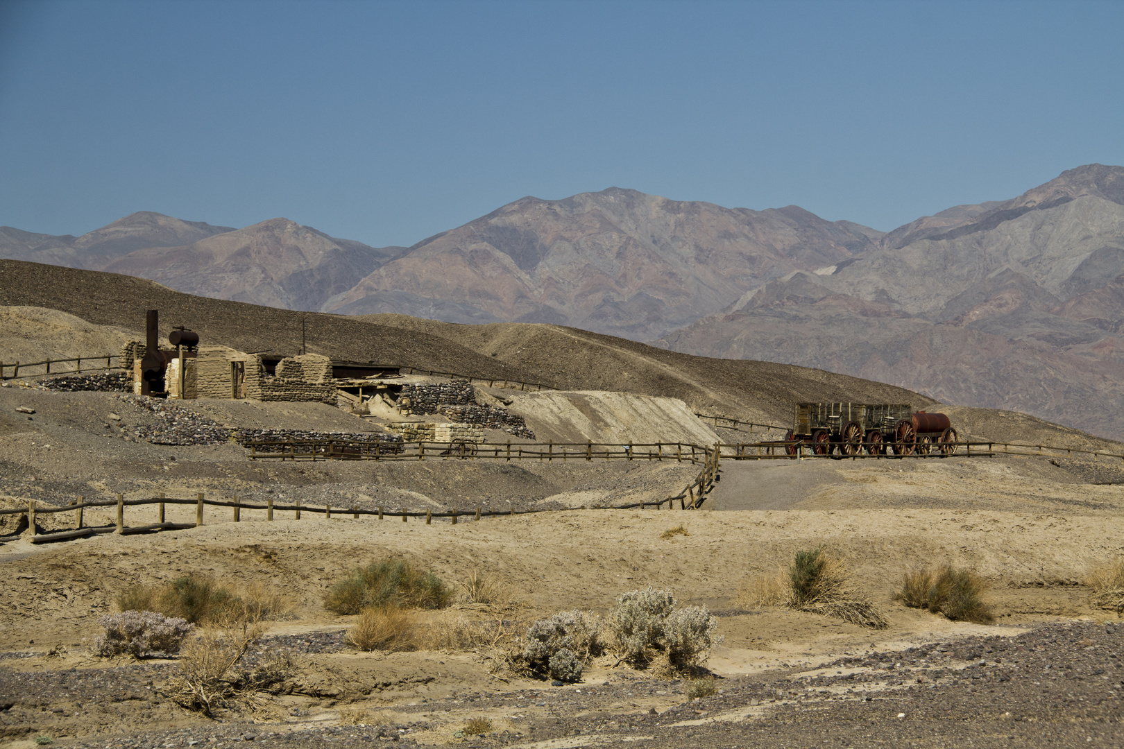 Ancienne mine de Borax dans la Death Valley