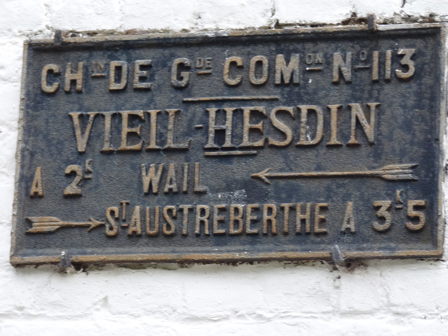 Ancienne plaque - Vieil-Hesdin