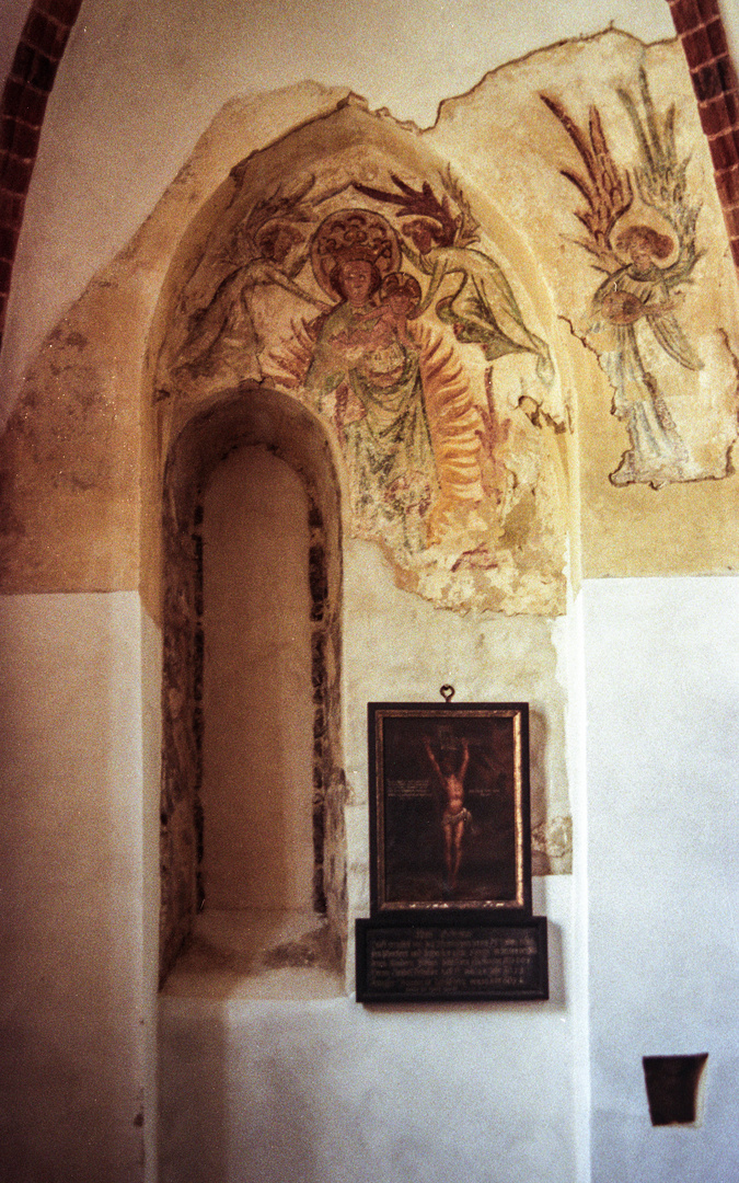 Ancient altar at St. Mary's Church Strausberg