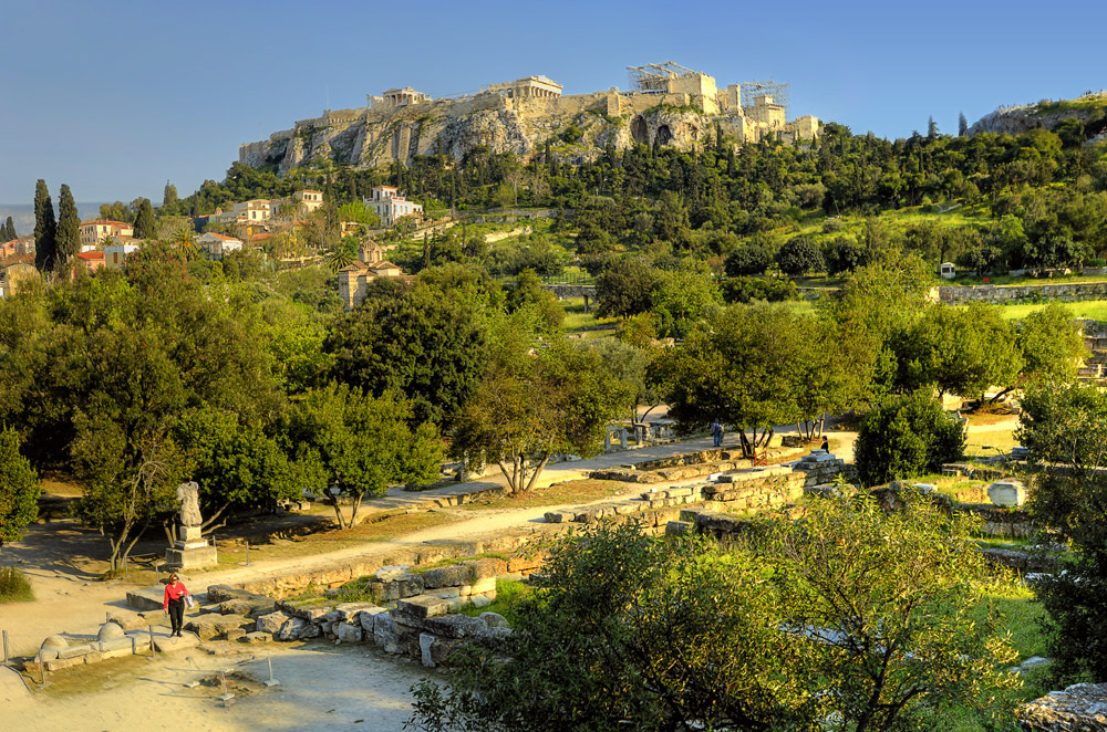 Ancient Athens: The Ruins of the Agora and the Acropolis/ Die Ruinen der Agora und die Akropolis