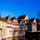 " Ancient half-timbered houses of Schwabisch Hall along the river Kocher " D7C_8792 Panorama1-edt