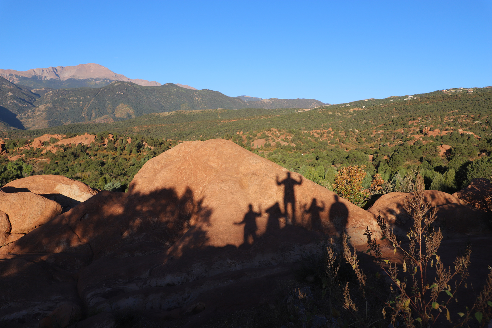 Ancient People infront of Pikes Peak 