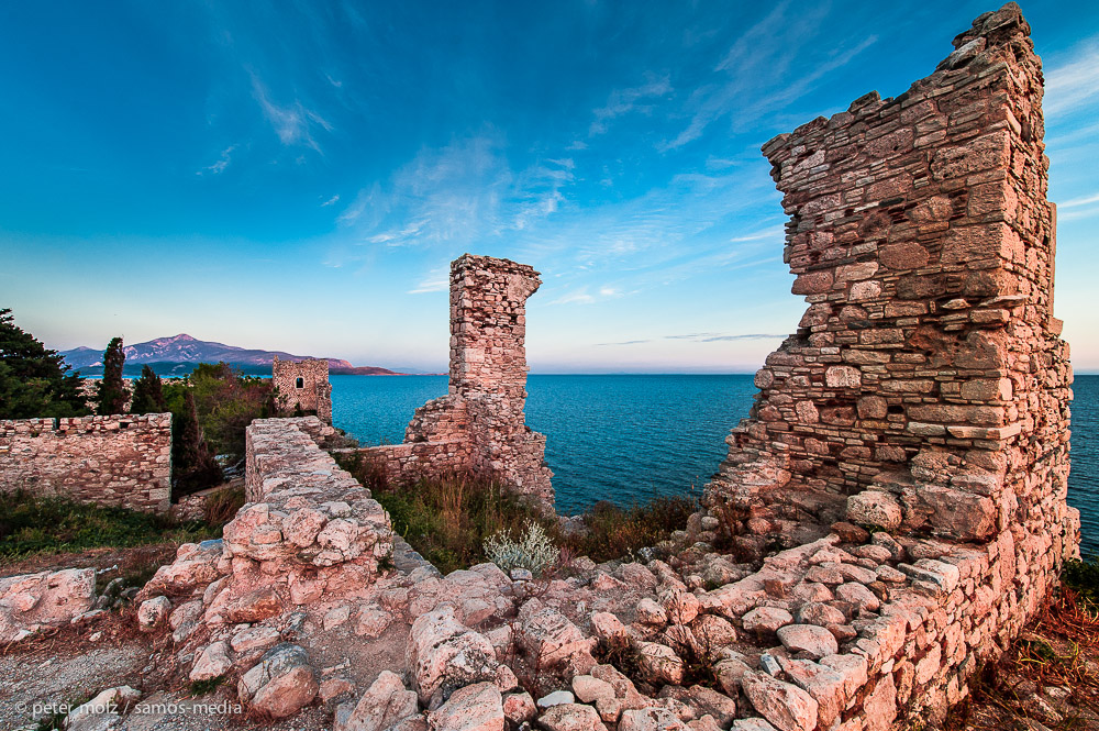 Ancient ruins on castle hill - Samos | Greece