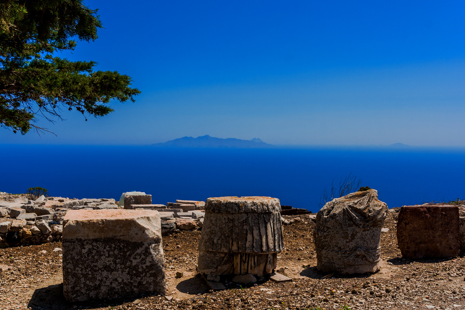 Ancient Thira oberhalb von Kamari