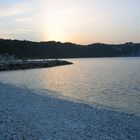 Ancona-Strand am Zwielicht