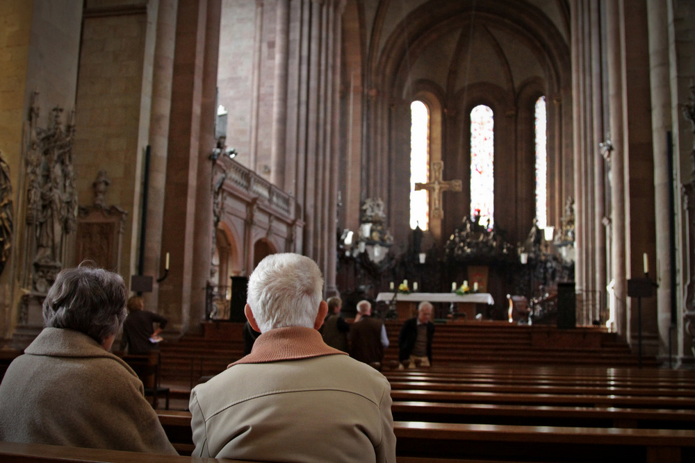 Andacht im Dom zu Mainz