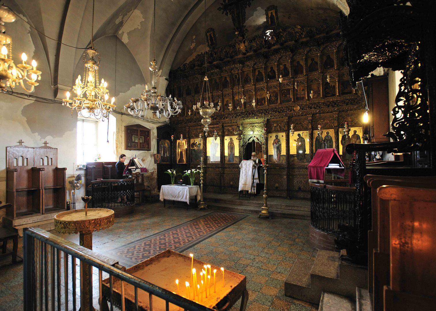 Andacht im St. Andreas Kloster am Ende der Karpaz-Halbinsel